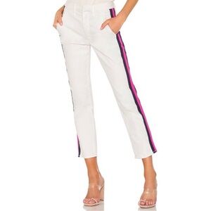 Mother Jeans The Straight Shaker Ankle Prep Stripe Pant 27